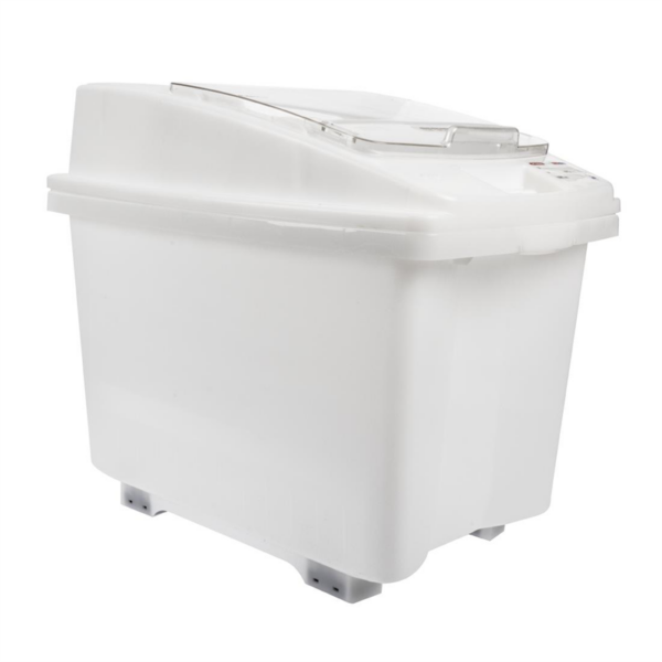 Araven Transparent Mobile Ingredient Bin 80Ltr