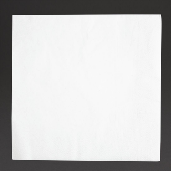 Fiesta Recyclable Dinner Napkin White 40x40cm 2ply 1/4 Fold (Pack of 2000)