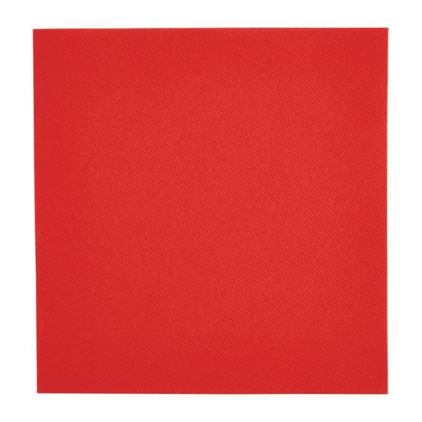 Fiesta Recyclable Premium Tablin Dinner Napkin Red 40x40cm Airlaid 1/4 Fold (Pack of 500)