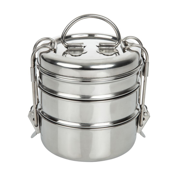 Utopia 3 Tier Tiffin Tin 115mm (Pack of 6)