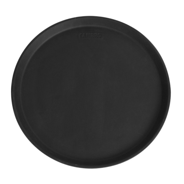 Cambro Camtread Fibreglass Round Non-Slip Tray Black 355mm