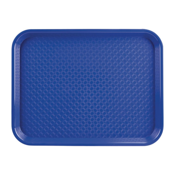 Olympia Kristallon Polypropylene Fast Food Tray Blue Small 345mm