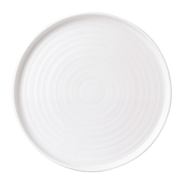 White Walled Plate 10 3/4  (Box 6)