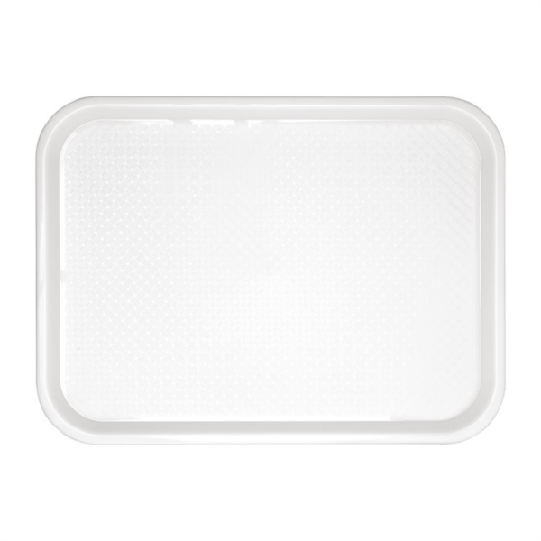 Olympia Kristallon Polypropylene Fast Food Tray White Small 345mm