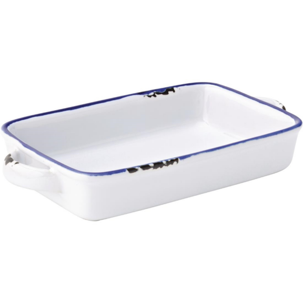 Utopia Avebury Blue Small Rectangular Dish 175mm (Pack of 12)