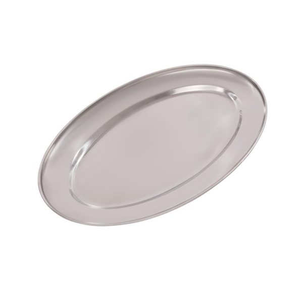 Olympia Stainless Steel Oval Serving Tray 350mm