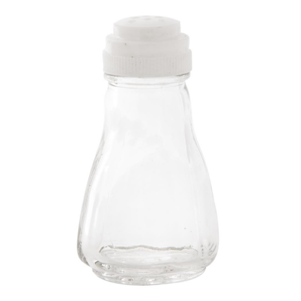 Utopia Glass Pepper Shaker Pot (Pack of 12)