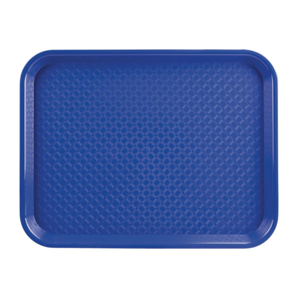 Olympia Kristallon Polypropylene Fast Food Tray Blue Medium 415mm