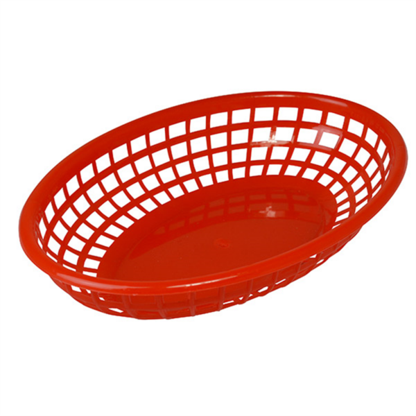 FAST FOOD BASKET RED 23 X 15CM (Pack of 6)