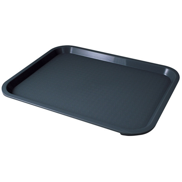 FAST FOOD BLACK TRAY 31 X 41cm/12 X 16