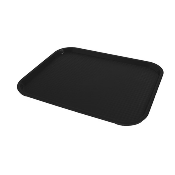 FAST FOOD BLACK TRAY 34x26CM /13.5 X 10