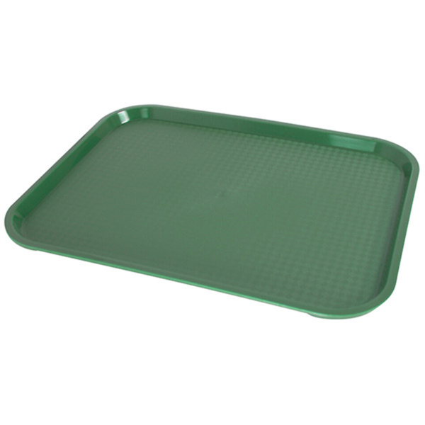 FAST FOOD GREEN TRAY 26x34cm 13.5in X 9.75in