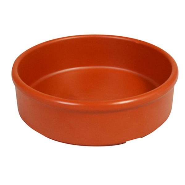 MELAMINE TAPAS DISH 3 3/4 9.5CM TERRACOTTA PACK 6