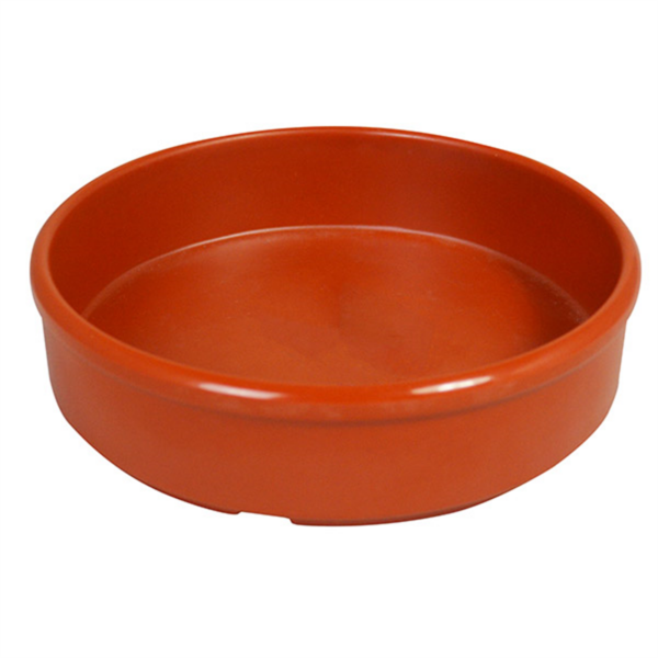 MELAMINE TAPAS DISH 4 3/4 12CM TERRACOTTA PACK 6