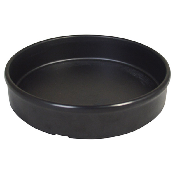 MELAMINE TAPAS DISH 5 1/4 13.5CM BLACK PACK 6