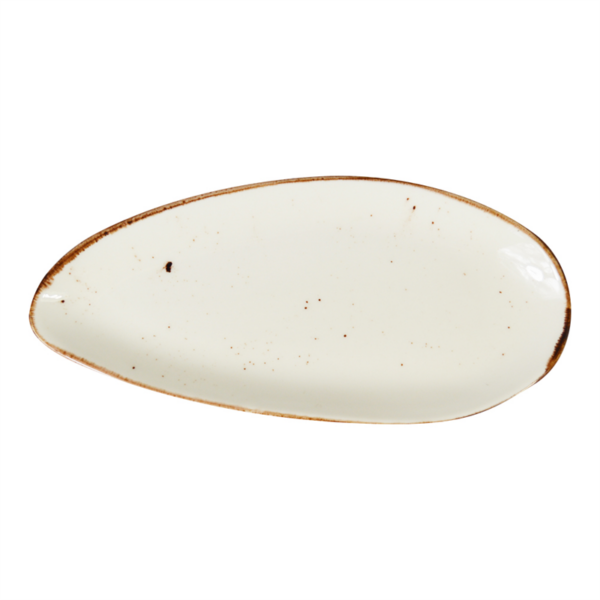 ORION ELEMENTS  LEAF SHAPED PLATE- SAND STORM