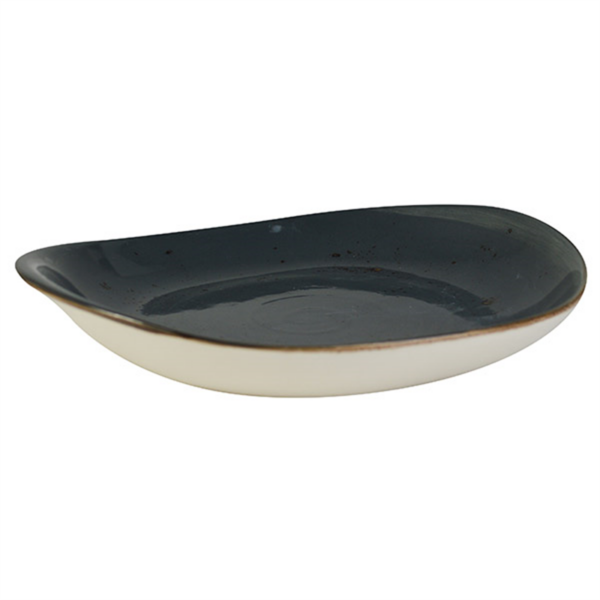 ORION ELEMENTS  RUSTIC SHAPED PLATE- S/ GREY