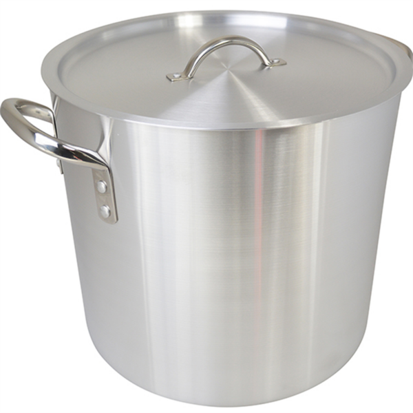 ZSP ALUMINIUM STOCKPOT WITH LID 24 Ltr aprx