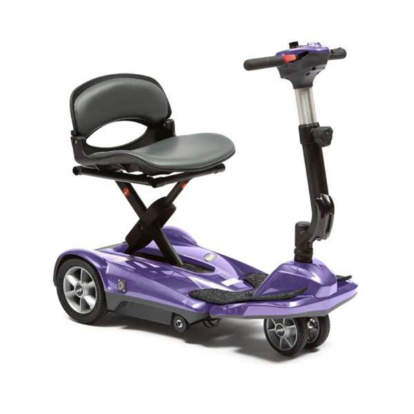 Dual-Wheel Auto Fold Scooter - Purple